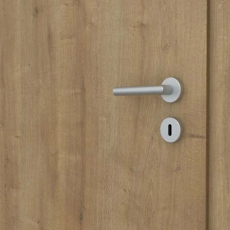 Innentür mit Zarge - Holzdekore CPL glatt - Designkante eckig - Lichtausschnitte